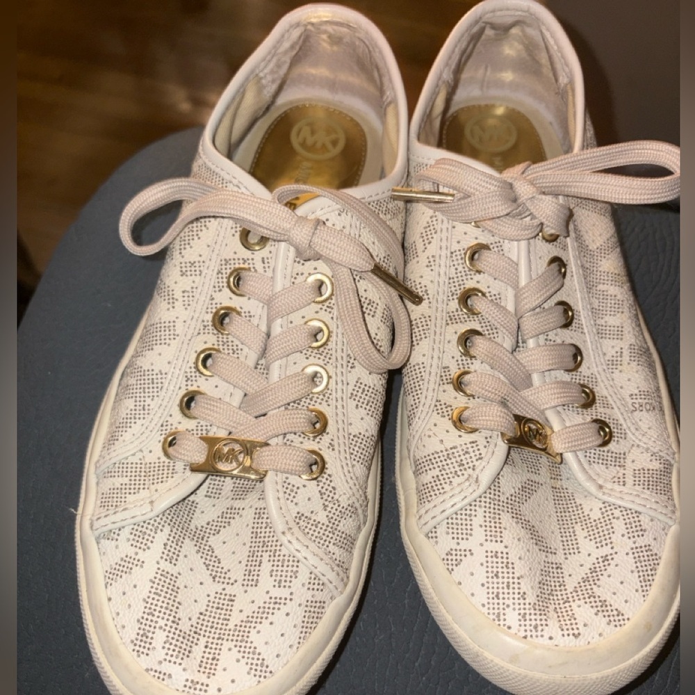 Michael Kors Logo Print Sneakers Preowned Light Wear - Picture 5 of 8